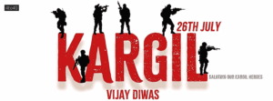 26 July Vijay Diwas - 'Saluting Our Kargil Heroes' Social Media Banner / Poster