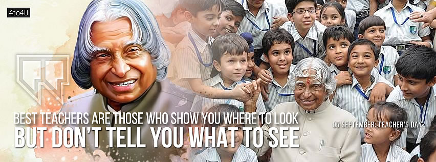 APJ Abdul Kalam Quote on teachers: Social Media Banner cum Poster