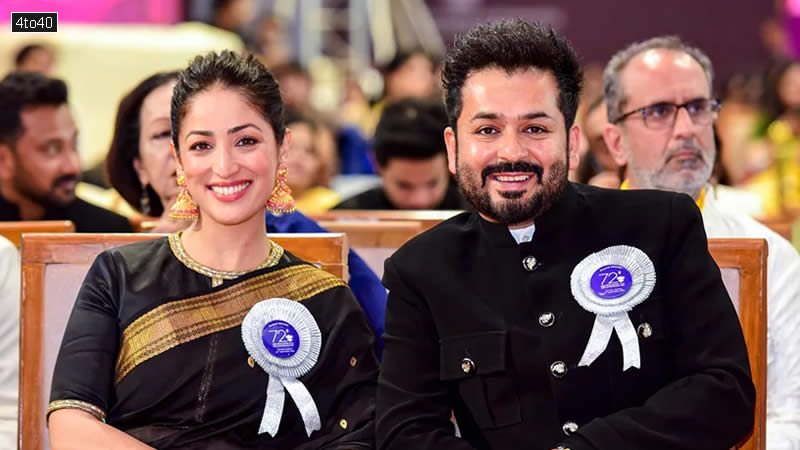 Yami Gautam with filmmaker Aditya Dhar during 72nd National Film Awards