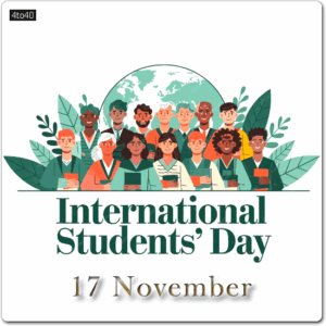 A greeting card for international students from international schools