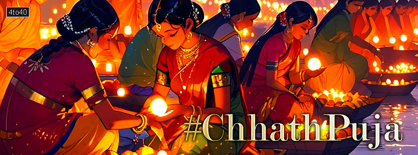 Wishing you a blessed Chhath Puja -Social Media Banner Poster