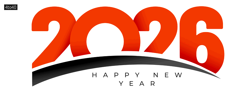 2026 Happy New Year Social Media Banner