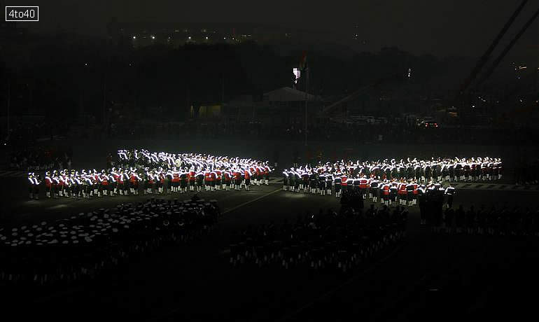 Beating Retreat ceremony on January 29, 2026, marking the culmination of 77th Republic Day celebrations