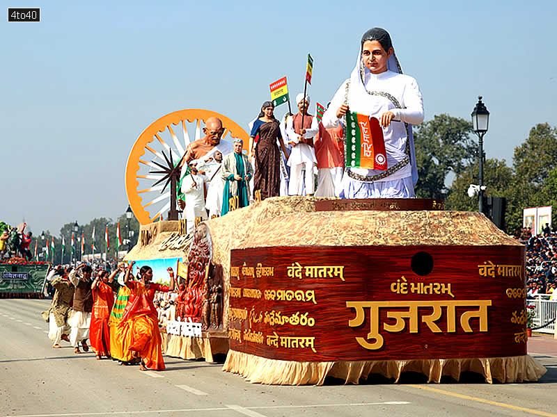Gujarat 2026 Republic Day Tableaux - Theme: Mantra of Swadeshi – Self-Reliance – Freedom: Vande Mataram
