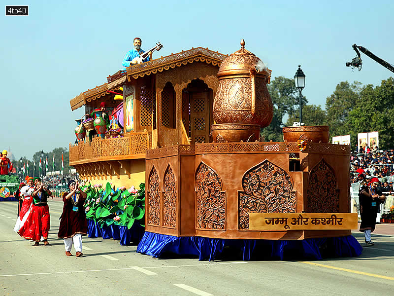 Jammu & Kashmir 2026 Republic Day Tableaux - Theme: Handicrafts and Folk Dances of Jammu & Kashmir