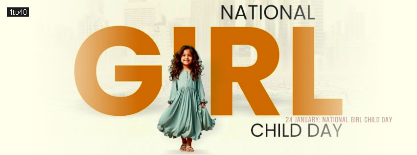 National Girl Child Day Facebook Cover
