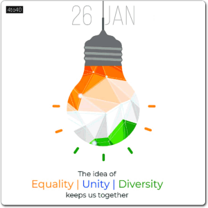 One Constitution, One Nation, One People - Happy Republic Day.