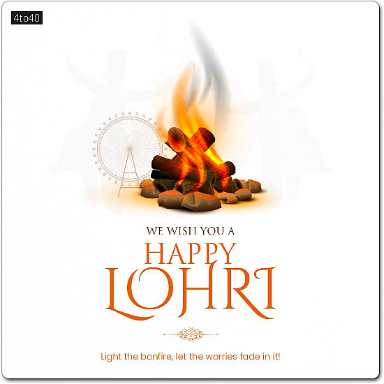 Wishing this harvest season of Lohri brings happiness and prosperity to you and your family