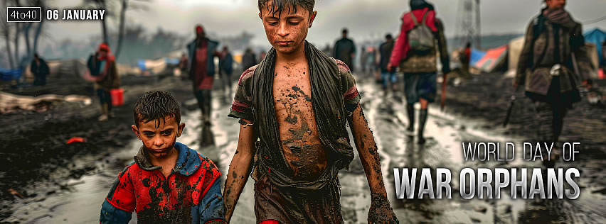 World Day of War Orphans Social Media Poster