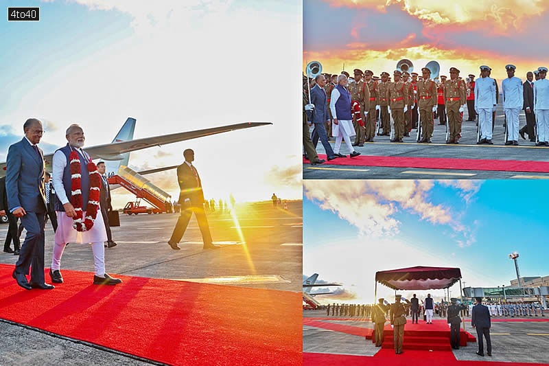 PM Modi said, “Landed in Mauritius. I am grateful to my friend, PM Dr. Navinchandra Ramgoolam, for the special gesture of welcoming me at the airport. This visit is a wonderful opportunity to engage with a valued friend and explore new avenues for collaboration in various sectors.”
