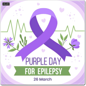 Purple Day for Epilepsy Awareness Day Digital Greeting Card