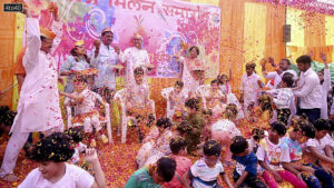 In Prayagraj, Uttar Pradesh, children with cerebral palsy participated in Phulon Ki Holi celebrations as well