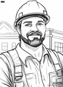 Civil Engineer Coloring Page