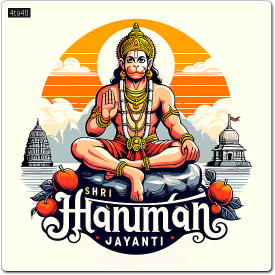 Happy Hanuman Jayanti Greeting Card