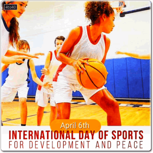 International day of sports for development and peace social media greeting card