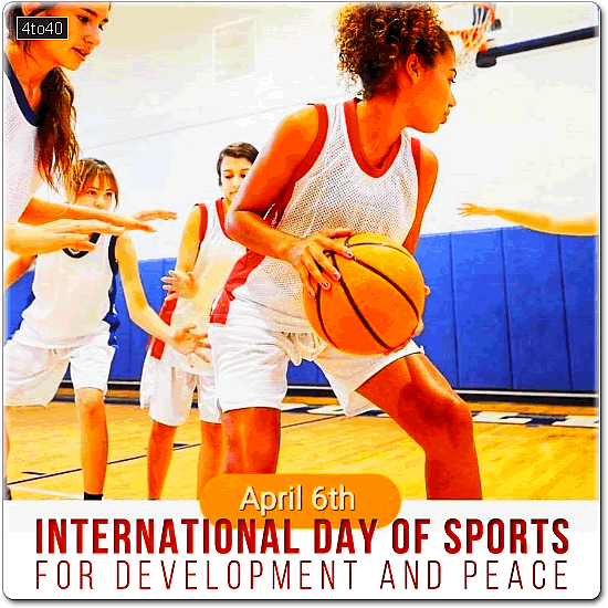 International day of sports for development and peace social media greeting card