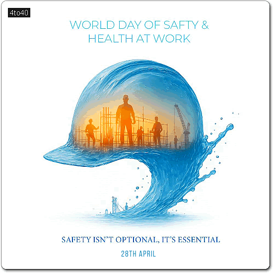 World Day for Safety and Health at Work greeting card