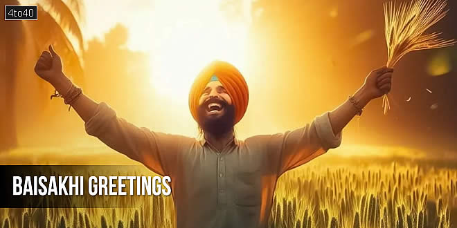Baisakhi Greetings For Sikhs & Hindus
