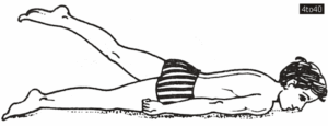अर्ध शलभासन Ardha Shalabhasana: Half Locust Pose