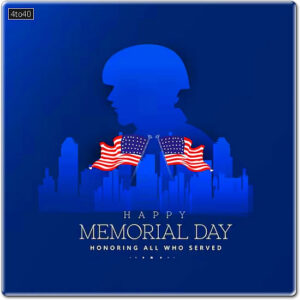 Honoring all who served happy memorial day greeting card