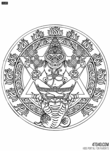 Lord Narasimha is a fierce and powerful avatar of the Hindu deity Vishnu