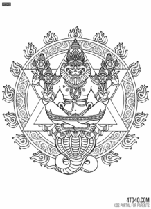 Narasimha, also known as Narsingh Bhagwan or Nrisimha, is the fourth avatar of the Hindu god Vishnu