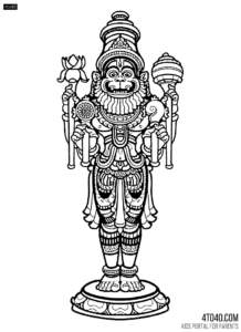 Narasimha is the fourth avatara of the Hindu god Vishnu in the Satya Yuga