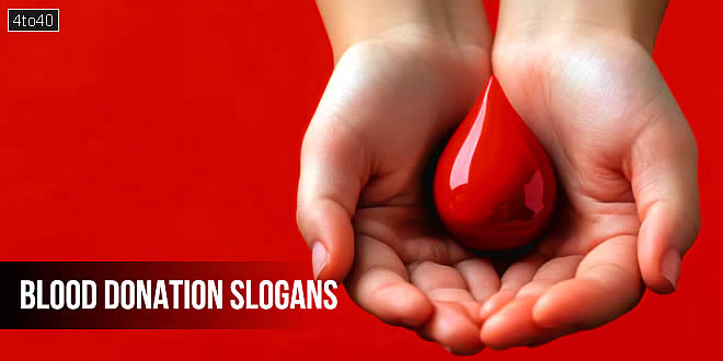 Blood Donation Slogans