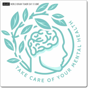 Greeting Card spread awareness and educate people about brain tumors