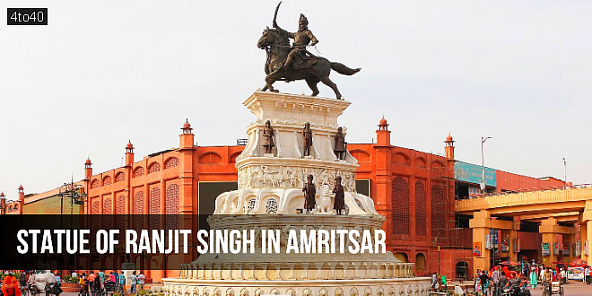 Statue of Ranjit Singh in Amritsar