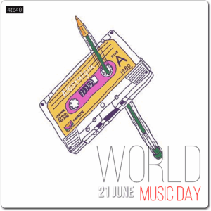 World Music Day Greeting Card