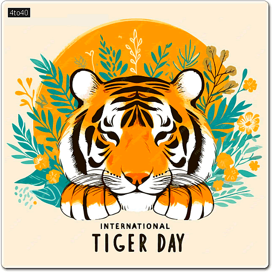 International Tiger Day Greeting Card