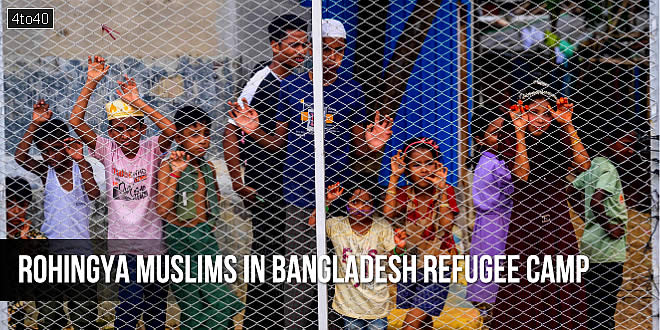 Rohingya Muslims in Bangladesh’s Cox’s Bazar Kutupalong Refugee Camp
