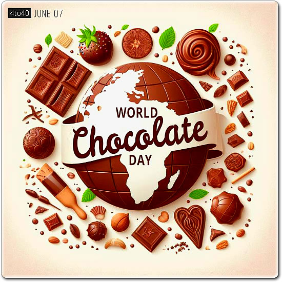 World Chocolate Day Greeting Delicious And Sweet Picture Message Card