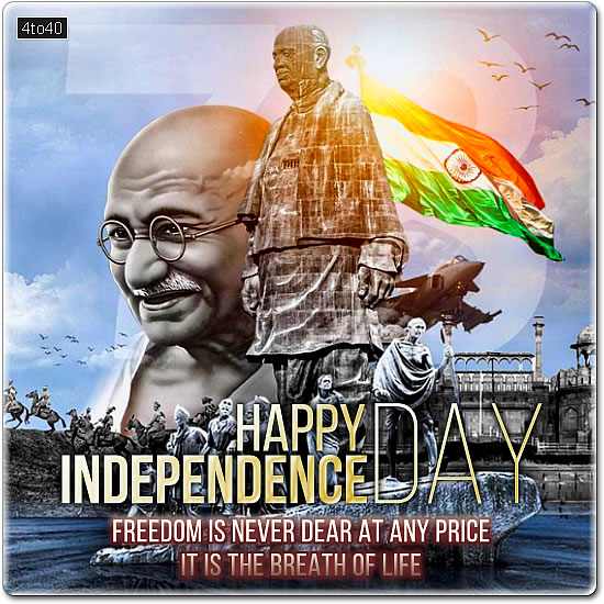 Freedom is never dear at any price. It is the breath of life.