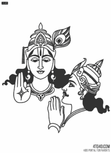 Bhagavad Gita: Krishna delivers the Bhagavad Gita to Arjuna