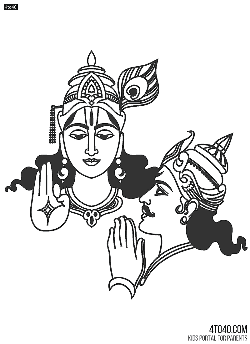 Bhagavad Gita: Krishna delivers the Bhagavad Gita to Arjuna