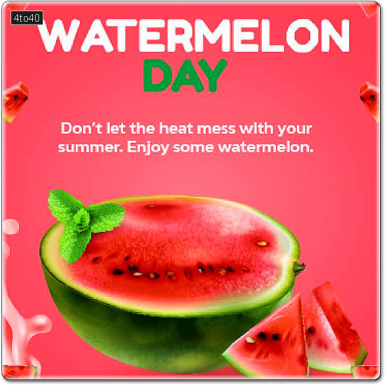 Watermelon Day Greeting Card