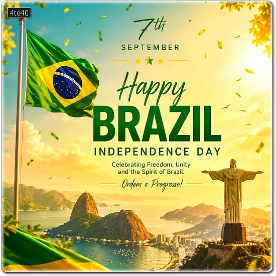 Brazil Independence Day 7th September Picture Message Card