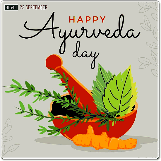 Happy Ayurveda Day Digital Greeting Card