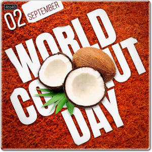 Happy World Coconut Day Social Media Picture message Card