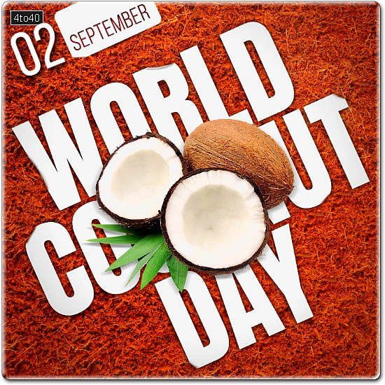 Happy World Coconut Day Social Media Picture message Card