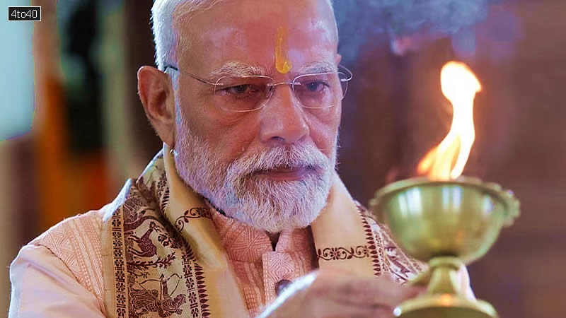 PM Narendra Modi participated in Durga Puja celebrations in Delhi's Chittaranjan Park