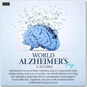 World Alzheimer's Day takes place every September 21 as a global effort to raise awareness