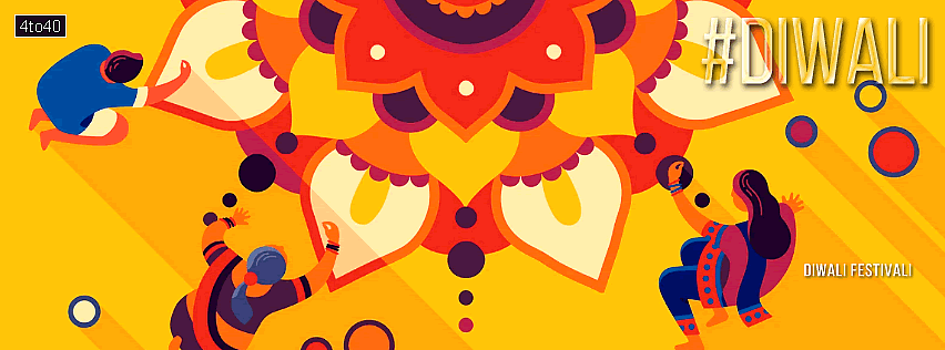 Diwali Special Rangoli Design Social Media Banner Poster