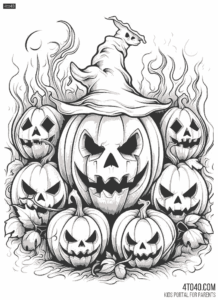 Halloween Coloring Pages for Teenagers and Adults