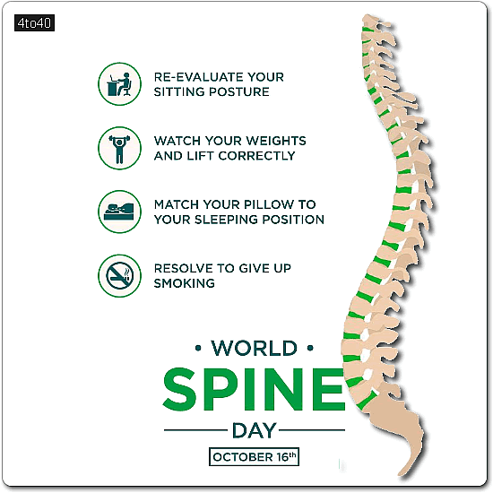 Invest in your spine to stay healthy - World Spine Day Greeting Card