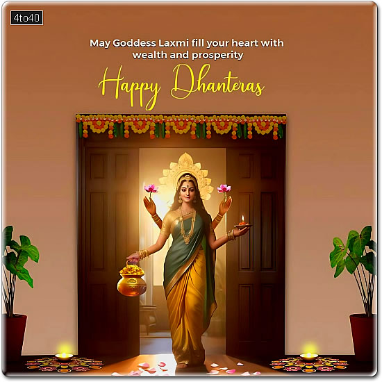 May Goddess Laxmi fill your heart with wealth and prosperity