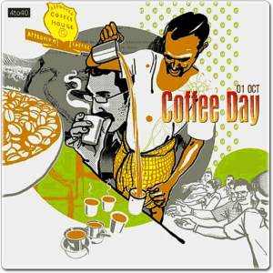 World Coffee Day Greeting Card
