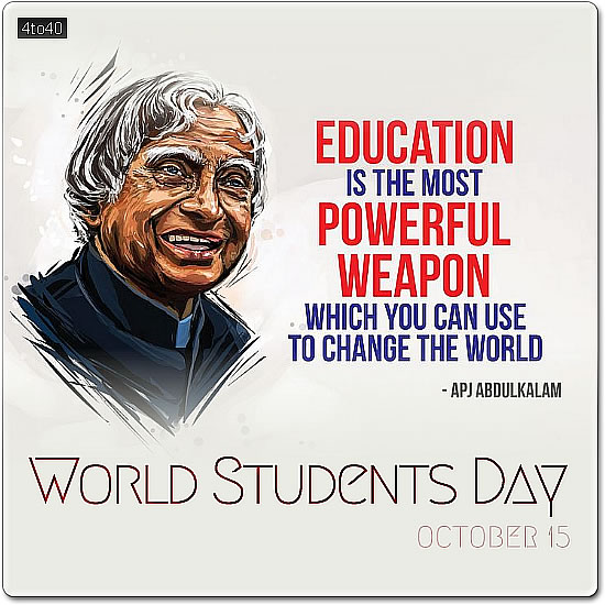 World Students Day Social Media Picture Message Card
